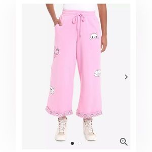 Pink cat sweatpants